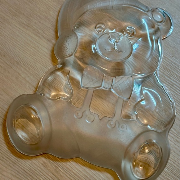 Mikasa Crystal Holiday Bear Platter 11.5” Serving Tray Made in Japan – Cute Deco - Picture 12 of 16